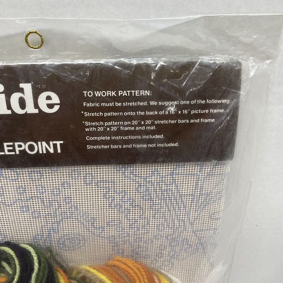 Fireside Longstitch Needlepoint Kit Panda Portrait Factory Sealed 1983 Crafts - Picture 7 of 9